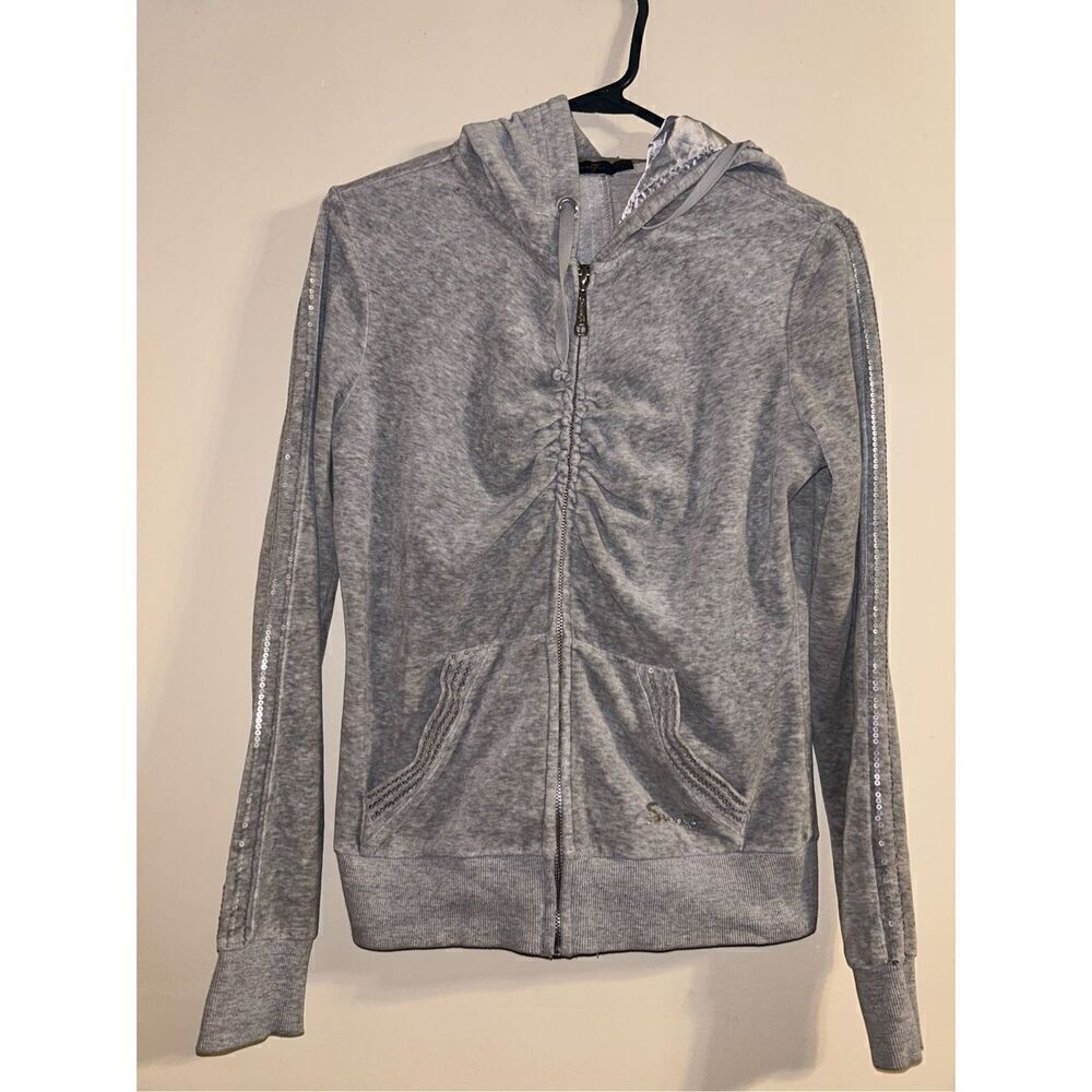 Seven 7 Velour full zip up jacket size medium